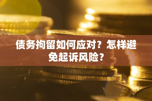 济南债务拘留如何应对？怎样避免起诉风险？