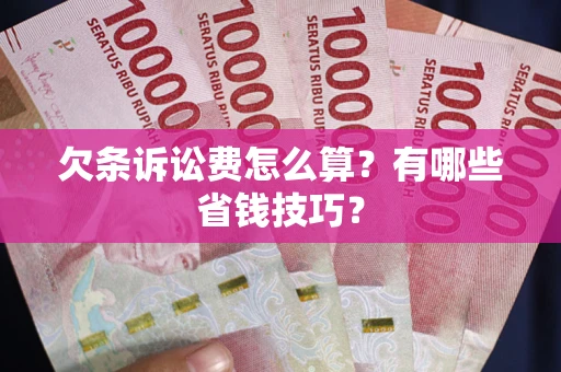 济南欠条诉讼费怎么算？有哪些省钱技巧？