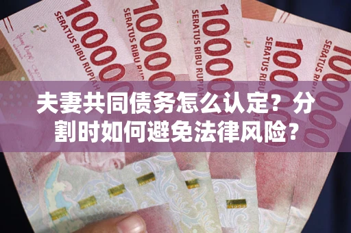济南夫妻共同债务怎么认定？分割时如何避免法律风险？
